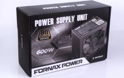 Kasë furnizimi Gembird CCC-PSU80P-BBP-600, 600 W, 80 PLUS Bronze, e zezë