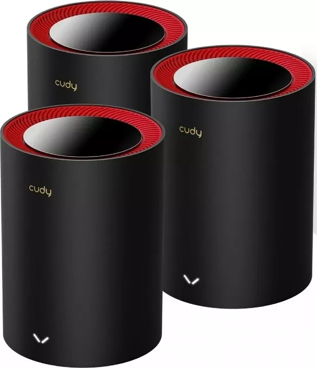 Mesh sistem Cudy M3000, 3 copë, Wi-Fi 6, Dual-band, Zi