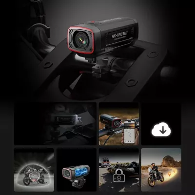 Kamerë sportive AKEEYO AKY-710S për motorra ose biçikleta, e zezë