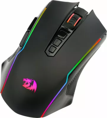 Maus gaming Redragon M914-RGB NIX 5000 DPI, RGB, wireless/USB/Bluetooth, i zi