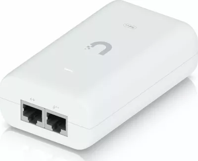 Adapter PoE++ Ubiquiti U-PoE++ 60W 48V Gigabit, i bardhë