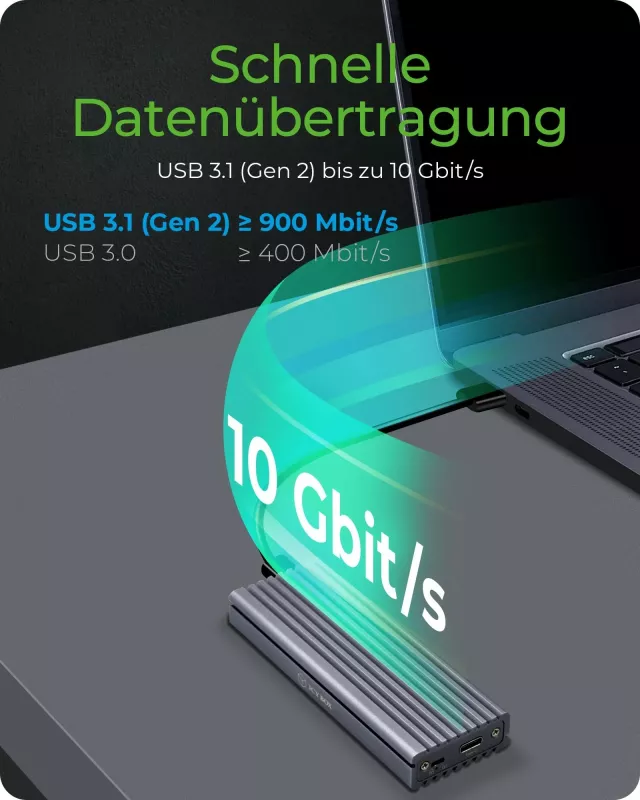 Kasë SSD ICY BOX IB-1817M-C31, M.2, PCI Express 3.0, 10 Gbit/s, USB lidhje, Gri