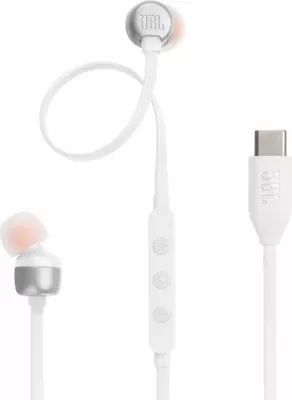 Kufje me kabllo USB-C JBL Tune 310C, me mikrofon, të bardha