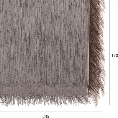 Mbulesë divani me franja DREAMTOPIA FH12161.07 ngjyrë gri 245x170cm