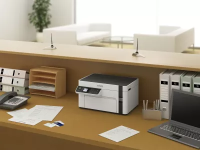 Printer Epson EcoTank M2120, Inkjet, Wi-Fi, Bardhë