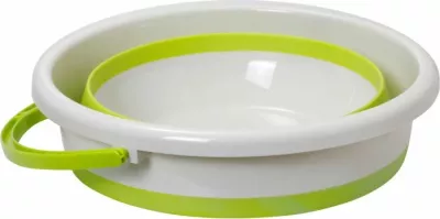 kovë palosëse BRUNNER Vinis Fold-Away 0203062N.C9N, TPE ushqimore, rezistente nxehtësi 125°C, rezistente ndaj ngricës, me dorezë, e gjelbër