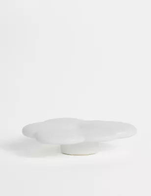 Dorez dekorative në formë reje, porcelan i bardhë, Evila Originals