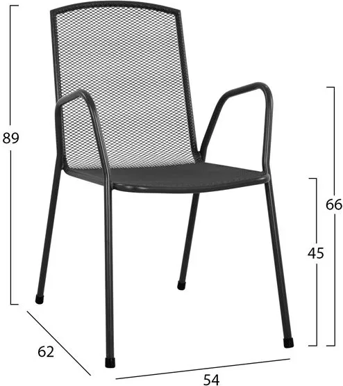Set kopshti tavolinë & karrige FH10533, 5 pjesë, antracit