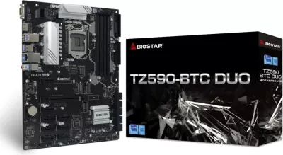 Pllakë amë Biostar TZ590-BTC DUO, ATX, Socket LGA 1200, e zezë