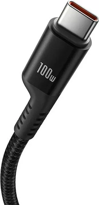 Kabëll Baseus USB-C - USB-C Fish-Eye 100W, 1m, i zi