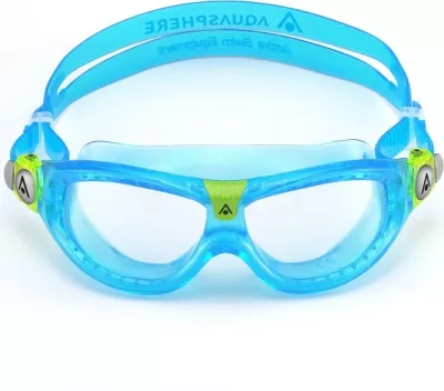 syze noti fëmijësh Desjoyaux MASK SEAL KID, pamje panoramike 180°, anti-fog, UV, 3-10 vjeç, turkeze/jeshile/transparente