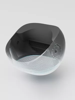 kuti rëre smart automatike për mace Catlink C08 Scooper OPEN-X, me Wi‑Fi/app, 4 L rërë + 12 L depo mbetjesh, gri