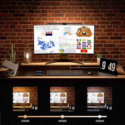 Llambë ekrani Elesense Choetech E1132, LED, 7W, 0.5m, USB-A, Gri