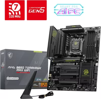 Pllakë amë MSI MAG B850 TOMAHAWK MAX WIFI, Socket AM5, ATX, e bardhë