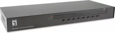 Switch KVM LevelOne 8-Port PS/2-USB VGA, 2048 x 1536 pixels, Rack mounting, 1U, e zezë