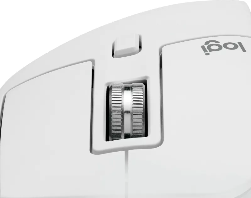 Maus Logitech MX Master 3S për Mac, Bluetooth, 8000 DPI, argjendtë/bardhë