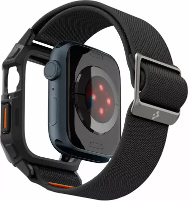 Mbështjellës Spigen Lite Fit Pro me rrip për Apple Watch 4/5/6/7/8/9/SE 44/45mm, e zezë