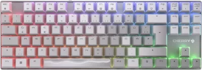 Tastierë mekanike Cherry Xtrfy MX 8.2 XAGA TKL WL RGB, Wireless, e bardhë