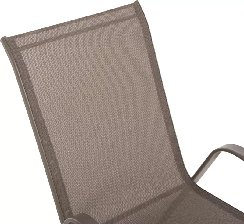 Karrige e jashtme LEON FH5000.04 kornizë metali ngjyrë shampanjë - tekstilene ngjyrë shampanjë 54x70x93H cm