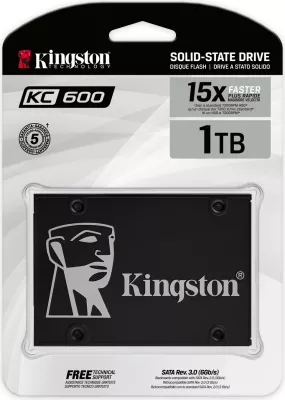 SSD Kingston KC600 1.02 TB, 2.5", 550 MB/s