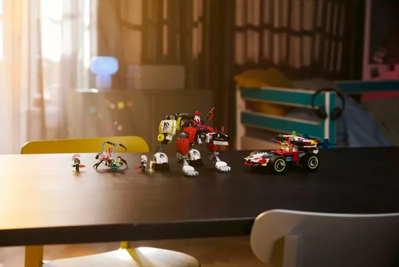 Set LEGO DREAMZZZ 71497, Tiger Mech dhe Hot Rod Car, 1006 pjesë