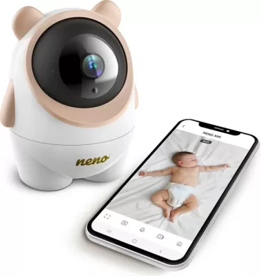 Monitor foshnje neno AMI me video IP-Wi-Fi, sensor temperature, vizion nate, bardhë