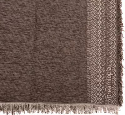 Mbulesë divani me franja DREAMTOPIA FH12165.04 ngjyrë kafe 295X170cm