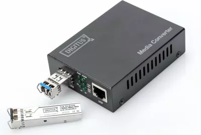 Konvertues rrjeti Digitus 10 Gigabit, SFP, 1x RJ45, 1000/2500/5000/10000 Mbit/s, i zi