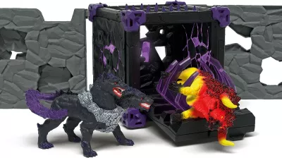 Set lodrash Schleich BattleCave Arena Lava vs Shadow, aksion/aventurë, multikolor