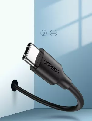 Kablë USB-A në USB-C Ugreen 54452 3 m 3A USB 2.0, e zezë