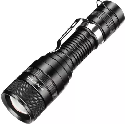 Elektrik dore Superfire F5, 1100 lumen, i zi, USB
