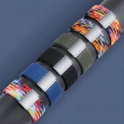 Rrip tekstili i thurur për Apple Watch Hurtel, Strap Fabric, për modele 38/40/41 mm, i gjelbër