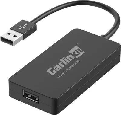 Adapter wireless Carlinkit CPC200-CCPA për Apple CarPlay/Android Auto, i zi