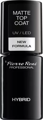 Top coat mat për llakë hibrid për femra Pierre Rene Matte Top Coat, 6ml