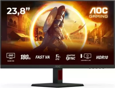 Monitor AOC Q24G4RE 23.8 inç, Fast IPS, QHD, 180 Hz, 1 ms, zi