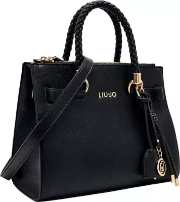Çantë dore Liu Jo Boston Bag AF6069 E1019 për femra, e zezë