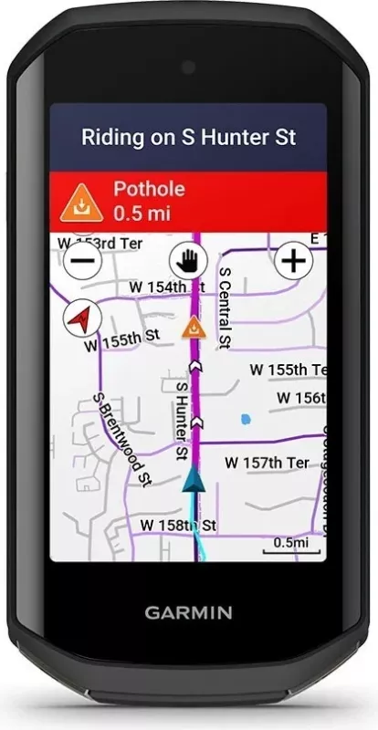 Navigacion biçiklete Garmin Edge 1050, paketë sensorësh, E zezë