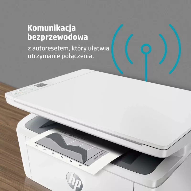 Printer HP LaserJet MFP M140w, i bardhë e zi