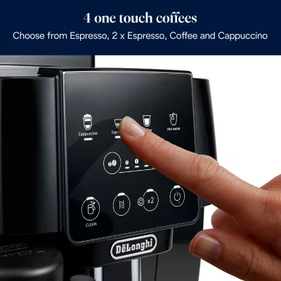 Aparat kafeje DeLonghi Magnifica, 1.8L, 250g, 1450W, e zezë