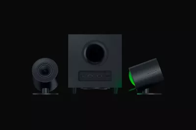 Altoparlantë Razer Nommo V2, 2.1, Bluetooth 5.3, USB Type-C, e zezë