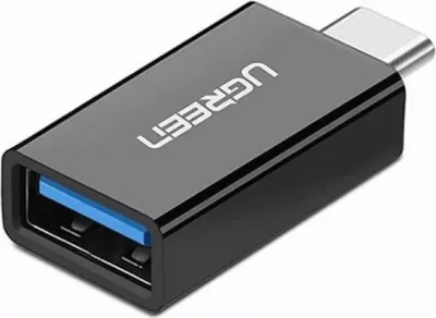 Adapter UGREEN 20808 USB-C 3.1 (M) në USB 3.0 (F), i zi, polybag