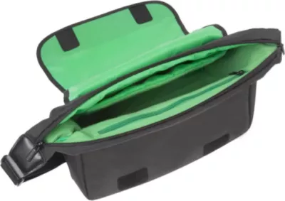 çantë messenger për kamerë DSLR RIVACASE 7450 PS, xhep për tablet 10.1\", poliester rezistent në ujë, e zezë