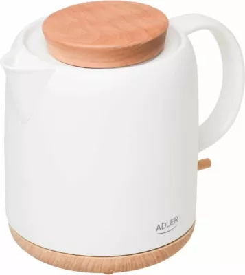 Çajnik elektrik Adler AD1304, 1.0 L, keramik, 1200 W, ecru