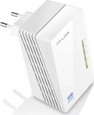 Adapter powerline TP-Link TL-WPA4220 AV600 Wi‑Fi 300Mbps 2xLAN, i bardhë, paketë e vetme