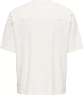 Maicë për meshkuj Only & Sons Onslenny Ovz Ss Strct Tee Noos 22036392, krem [Madhësia: XL]
