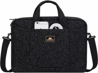 Çantë laptopi RIVACASE 7931 15.6 inç, e papërshkueshme nga uji, me rrip, e zezë