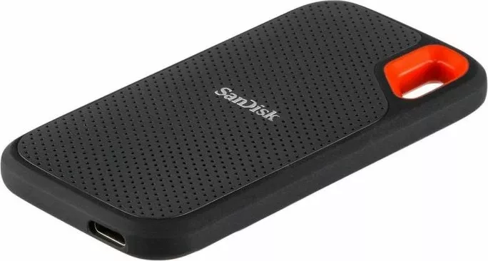 SSD i jashtëm SanDisk Extreme Portable SDSSDE61-2T00-G25 2TB NVMe USB-C USB 3.2 Gen 2, zi, set me kabllo USB‑C dhe adapter USB‑A