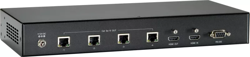 Transmetues HDMI LevelOne HVE-92, HDBaseT, 100m, 4 dalje, PoE, 3840 x 2160, i zi
