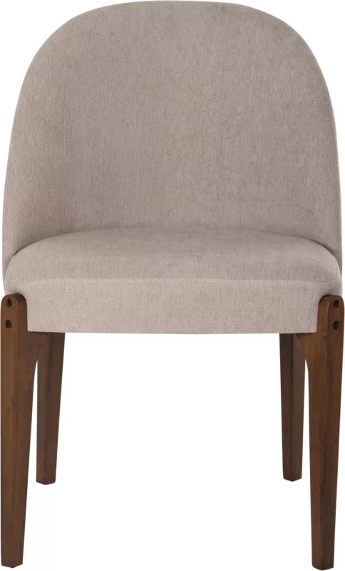 Karrige ngrënieje RAMMER FH9744.02 dru gome, ngjyrë arre, pëlhurë ecru, 57x55x86H cm., set prej 2 copë