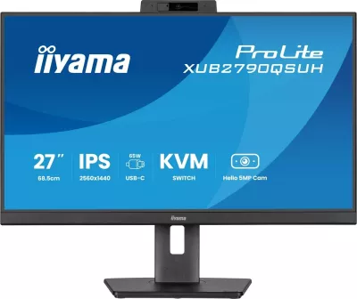 Monitor iiyama ProLite XUB2790QSUH-B2, 27 inch, IPS, 2K, 100Hz, USB-C, e zi